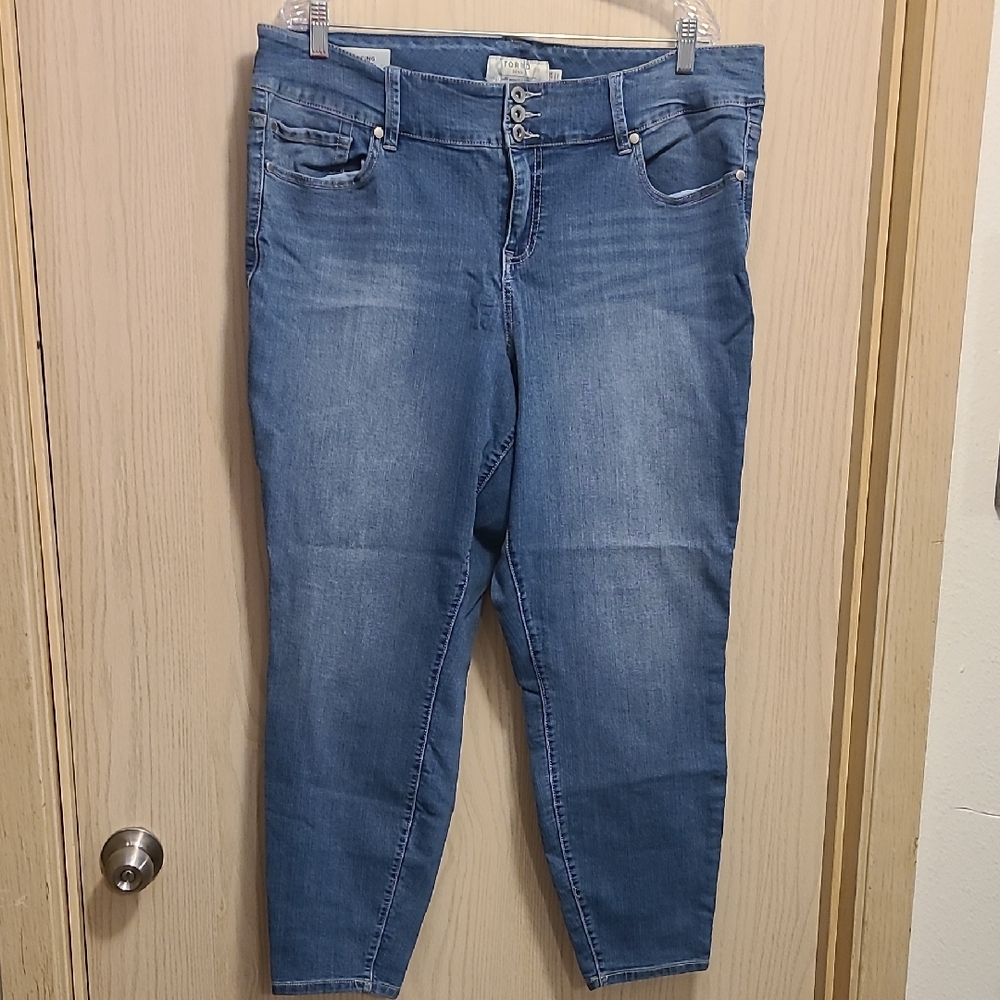 Torrid Light Blue Ankle Jeans